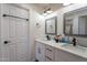 Stylish bathroom with double sinks and modern fixtures at 2714 E Valencia Dr, Phoenix, AZ 85042