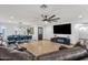 The home's living space offers a spacious layout with room for seating and dining at 3121 E Sierra St, Phoenix, AZ 85028
