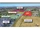 An aerial view of a real estate development site with annotations for Paloma Ranch and future commercial development at 3592 E Sandwick Dr, San Tan Valley, AZ 85140