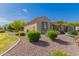 Single-story home with desert landscaping and vibrant green shrubbery at 3910 N 163Rd Dr, Goodyear, AZ 85395