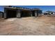 Home exterior with stucco walls, incomplete roof, and an attached two-car garage awaiting finishing at 4344 E Brook Lynn Pl, San Tan Valley, AZ 85140