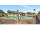 Large backyard featuring a refreshing in-ground pool and covered patio area at 8137 W Wood Dr, Peoria, AZ 85381
