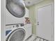 Laundry room featuring stacked washer and dryer at 8137 W Wood Dr, Peoria, AZ 85381