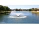 Expansive lake with fountain, providing scenic views and a tranquil setting for residents at 9340 N 92Nd St # 120, Scottsdale, AZ 85258