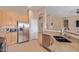 Well-designed kitchen with modern appliances, granite countertops, and ample storage space at 1085 W Ayrshire Trl, San Tan Valley, AZ 85143