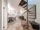 Elegant dining area connects with a view of the spiral staircase and common areas at 1425 E Desert Cove Ave # 35, Phoenix, AZ 85020