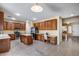 Spacious kitchen with stainless steel appliances, center island, and ample cabinetry for storage at 1517 E Elaine Dr, Casa Grande, AZ 85122