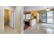 Tile flooring leads to the living room with a view to the backyard swimming pool at 1517 E Elaine Dr, Casa Grande, AZ 85122