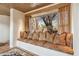 Quaint window seat with decorative pillows and desert view at 1607 N Quartz Valley Rd, Scottsdale, AZ 85266
