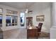 Home office with a large desk and a view at 16304 E Crystal Ridge Dr, Fountain Hills, AZ 85268