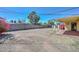 Backyard featuring ample space, block wall, and covered back porch at 2419 W Shady Glen Ave, Phoenix, AZ 85023