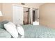 Comfortable bedroom with closet and ample shelving space for storing clothes and personal items at 2524 S El Paradiso -- # 122, Mesa, AZ 85202