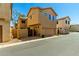 Exterior view of the home showcasing well-kept landscaping and architectural details at 3485 S Seneca Way, Gilbert, AZ 85297