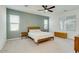 Comfortable bedroom with natural light, neutral walls, and a ceiling fan at 3566 S Colorado St, Chandler, AZ 85286