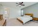 Bedroom featuring a ceiling fan, neutral walls, and carpeted floors at 3566 S Colorado St, Chandler, AZ 85286