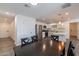 Dining room with dark wood table and chairs at 3802 W Mission Ln, Phoenix, AZ 85051