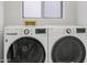 Close up on washer and dryer machines with digital displays at 4020 N 151St Dr, Goodyear, AZ 85395