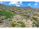 Panoramic aerial view of a desert community with lush golf course, mountain views, and Southwestern-style homes at 41910 N Long Cove Way, Anthem, AZ 85086