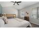 Bedroom features a bunk bed, dresser, natural light from the window and ample space at 4904 E Tierra Buena Ln, Scottsdale, AZ 85254