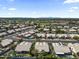 Aerial view of the neighborhood featuring multiple homes and swimming pools at 6920 W Via Montoya Dr, Glendale, AZ 85310