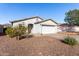 Well-maintained single-story home featuring a two-car garage and low maintenance desert landscaping at 8576 E Jasper St, Gold Canyon, AZ 85118