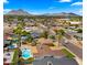 Residential neighborhood featuring homes with pools, easy access to parks, and mountain views at 8631 E Jackrabbit Rd, Scottsdale, AZ 85250