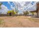 Expansive backyard featuring desert landscaping, including a large saguaro cactus, and privacy fence at 10437 E Boulder Dr, Apache Junction, AZ 85120