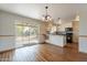 Dining area featuring sliding glass doors leading to a large backyard at 10437 E Boulder Dr, Apache Junction, AZ 85120