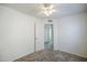 Bedroom with neutral carpet and view of bathroom at 1247 W Boxelder Cir, Chandler, AZ 85224