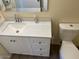 Bathroom featuring light countertops, and a modern mirror with vanity at 2834 E Juanita Ave, Mesa, AZ 85204