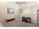 Spacious entryway featuring a staircase, piano, and ample natural light at 29051 N Shannon Dr, San Tan Valley, AZ 85143