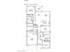 Detailed floor plan showcasing layout with bedrooms, bathrooms, kitchen, living spaces, and two-car garage at 3269 E Ironside Ln, Gilbert, AZ 85298