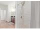Bathroom featuring tiled shower with rain shower head at 4644 N 22Nd St # 1137, Phoenix, AZ 85016