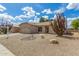 Single story home with front desert landscaping featuring several large cacti in the front yard at 6372 S Callaway Dr, Chandler, AZ 85249