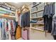 Walk-in closet with ample storage space for clothes, shoes, and accessories at 763 E Park Ave, Chandler, AZ 85225