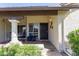 Charming front porch with a decorative column and welcoming entryway at 8140 N 107Th Ave # 142, Peoria, AZ 85345