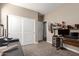 This office offers neutral walls, carpet, and a closet at 19887 N Herbert Ave, Maricopa, AZ 85138