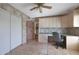 Office with a ceiling fan, closet and built-in cabinets and work station at 25639 S Beech Creek Dr, Sun Lakes, AZ 85248