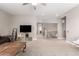 Upstairs loft featuring a large blank tv screen and cozy decor at 3751 E Zachary Dr, Phoenix, AZ 85050
