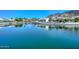 Scenic water view with reflections of waterfront homes, boats and mountains at 5226 W Pontiac Dr, Glendale, AZ 85308