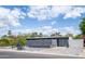 Modern home exterior with a gray color scheme and landscaped front yard at 5809 N 10Th Pl, Phoenix, AZ 85014