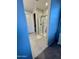 Modern bathroom with a glass-enclosed shower and contemporary tile work at 905 S 108Th Ave, Avondale, AZ 85323