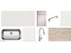 Selection of kitchen finishes including counter, sink, faucet, flooring, and hardware at 9543 W Parkway Dr, Tolleson, AZ 85353