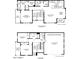 A detailed floor plan showcasing the layout of both the first and second floors of the house at 11300 N Casa Dega Dr # 1027, Surprise, AZ 85388