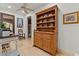 Dining room features a built-in hutch with plenty of room to display decorative dishware at 11821 S Tuzigoot Ct, Phoenix, AZ 85044
