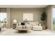 Comfortable living room area with stylish furnishings and a cozy atmosphere at 23196 W Marguerite Ave, Buckeye, AZ 85326