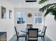 This dining room has a modern table and chair set, and decorative lighting at 3401 N 37 St # 14, Phoenix, AZ 85018