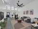 Stylish living room featuring modern furnishings, decor, and an open layout at 3401 N 37 St # 14, Phoenix, AZ 85018
