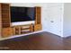Custom built-in cabinets in the living room for lots of storage and media at 3514 W Altadena Ave, Phoenix, AZ 85029