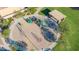 Aerial view of community playground featuring a gazebo, offering a fun and shaded play area for residents at 3552 E Carla Vista Dr, Gilbert, AZ 85295